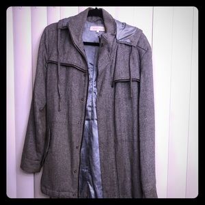 tuxedo tails grey modern zip down jackets